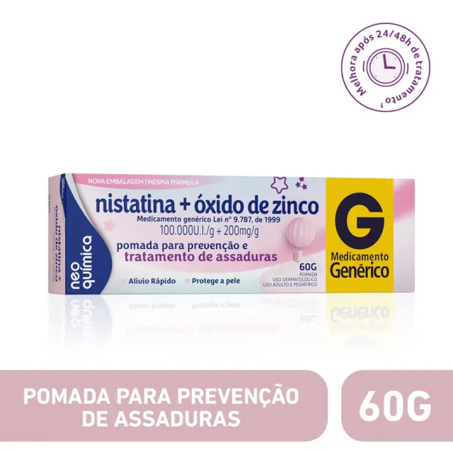 Foto do produto: Nistatina + Óxido de Zinco 60g